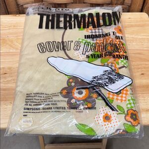 New old stock Thermalon Ironing Table Cover with Floral Design